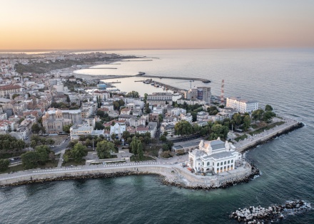 Aerial view of Constanta Bay Romania