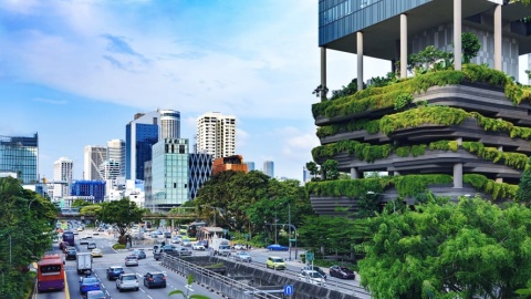 streets of the city of singapore