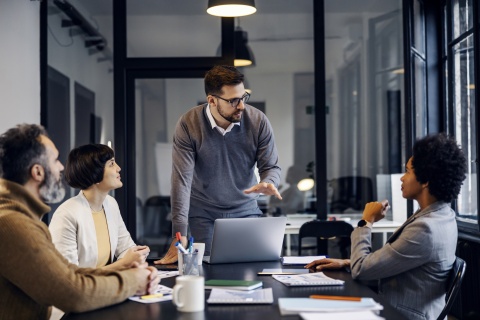 HR team researching and comparing different international payroll providers