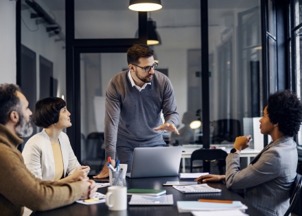 HR team researching and comparing different international payroll providers