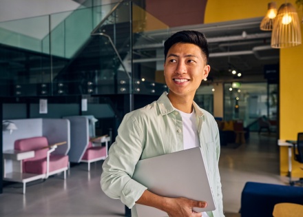 Global HR team member thinking about Namibian work visas