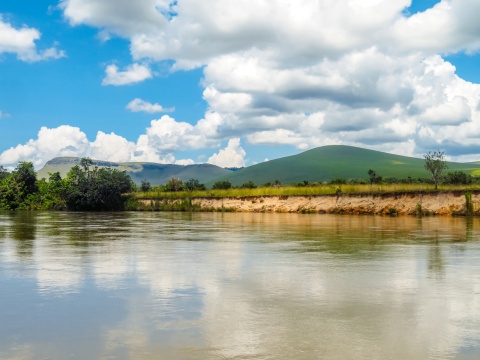 Lake in Lesio Louna Reserve in the Republic of Congo