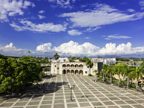 Plaza de la Cultura in Santo Domingo in the Dominican Republic