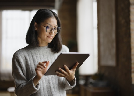 Global HR manager reading about work authorization in Kyrgyzstan