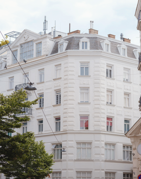 Historic white building in Austria